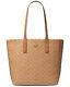 New Wtags Michael Kors Junie Large Woven Leather Tote Acorn Butternut Tan Bag