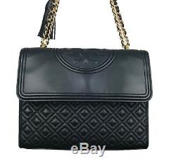 New witho tag $500. Tory Burch Large Fleming Convertible Shoulder Bag. Black