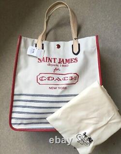 Nwt Coach Legacy St James Ltd Edition North-south Weekend Canvas Tote Sold Out