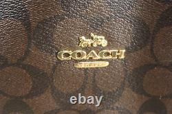 Nwt Coach Signature Hallie Canvas Shoulder Hobo Tote Bag F80298 Retail $398 New