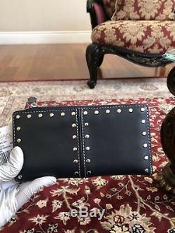 Nwt, Michael Kors Astor Studded Leather Large Hobo/crossbody Handbag+wallet$575