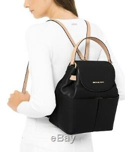 Nwt Michael Kors Bedford Convertible Leather Backpack Black
