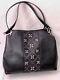 Nwt Michael Kors Leighton Large Shoulder Tote Leather Bag In Black