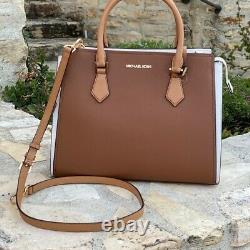 Nwt Michael Kors Mk Colorblock Hope Large Handbag/wallet Options Deer Multi