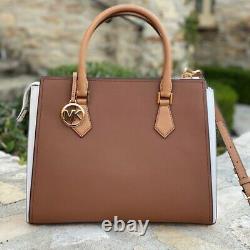 Nwt Michael Kors Mk Colorblock Hope Large Handbag/wallet Options Deer Multi