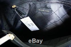 Nwt Michael Kors Sofia Large Leather Tote Shoulder Bag Black