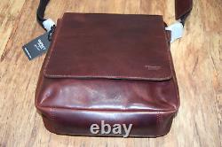 OSPREY LONDON Baker Large Leather Satchel COGNAC Messenger Bag BNWT NEW