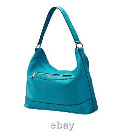 OSPREY Leather Shoulder Bag The Hendrix Leather Hobo vibrant Blue. Lush