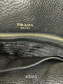 PRADA Vitello Daino Leather Crossbody Large Bag 1BA157 Dust Bag & Strap