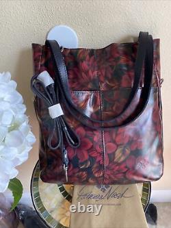 Patricia Nash Norland Large Leather Tote-Rustic Mums-NWT-Orig. $229.00