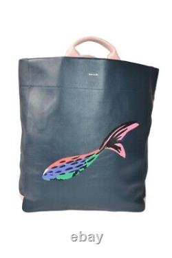 Paul Smith Mainline Womens Large Leather Fish Motif Tote Brand New