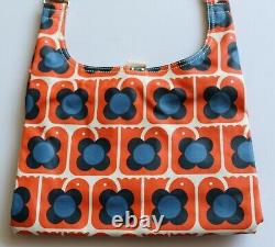 Persimmon Orange Orla Kiely Love Bird Print Midi Sling Bag BNWT