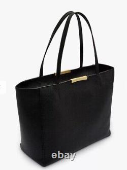 RRP £199 Ted Baker Clarkia Black Large Soft Leather Shopper Tote Laptop Bag