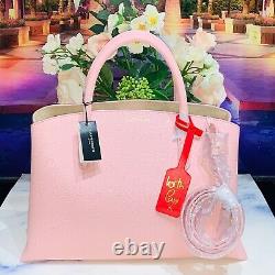 RRP£325 Lulu Guinness Pink Leather Multi-Way Large Tote Hand Bag