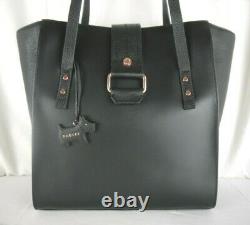 Radley Ellis Mews Smooth Black Leather Shoulder Bag Work Bag Large New RRP 229
