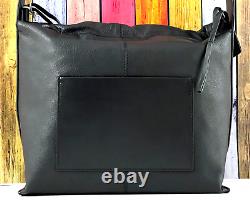 Radley Lewis Lane Shoulder or Grab Bag Black Leather Large New