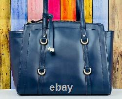 Radley Sedgewick Park Large Shoulder Bag Work Bag Ink Navy Blue Leather New