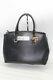 Ralph Lauren Bennington Double Zip Leather Large Satchel Black Handbag $278 Nw