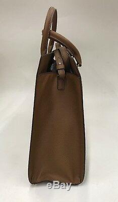 Ralph Lauren Large Satchel Purse/Crossbody, Brown Leather, New With Tags