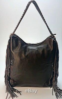 Raviani Hobo Bag With AMERICAN ORIGINAL Design With Fringe &Silver Studs CCW Holster