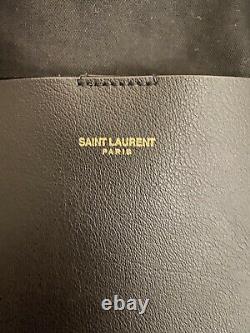 SAINT LAURENT Leather Tote Bag Large