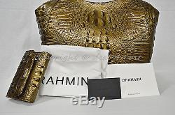 SET of Brahmin Marianna Leather Tote/Shoulder Bag + Wallet in Oak Melbourne