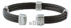 Sabona 365 Trio Cable Black Satin Magnetic Bracelet