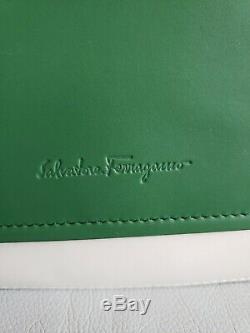 Salvatore Ferragamo Green Neva Shoulder Ssddle Bag $1990 SOFT Italy (RF-21F670)