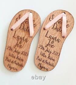 Save The Date Magnets Flip Flop Destination /Beach Wedding, Sandals