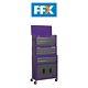 Sealey Ap2200bbcpstack Topchest Mid-box Rollcab 9 Drawer Stack Purple