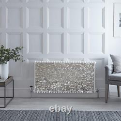 Sequin Silver Glitter Magnetic Radiator Cover simple Fit