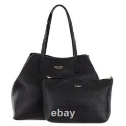 Set of 2 GUESS Vikky Tote Handbag Large 39x30x18 Cm & Small 26x18x6 Cm Black
