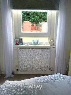 Silver Glitter LARGE 1500 WIDE Magnetic Radiator Cover Radwrap