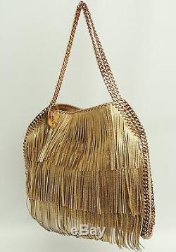 Stella McCartney Gold Fringe Falabella Chain Strap Shoulder Bag £1350 at HARRODS
