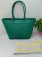 Stunning Designer Boden'titania' Green Woven Leather Large Tote Bag Bnwb Rrp160
