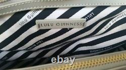 Stunning Lulu Guinness Largeameliamink Polished Leather Shoulder/handbag New