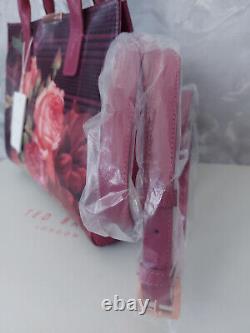 Ted Baker Ladies Leather Manuela Juxtapose Rose Metal Tote Bag Brand New Taged