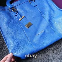Ted Baker Large Blue Leather'Totier' Tote Bag with Stab Stitch Detail BNWOT