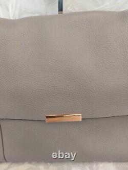 Ted Baker Large Proter Unlined Sof Leather Shoulder Bag Brand New Mid Grey