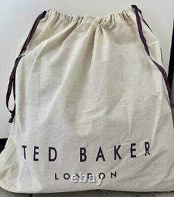 Ted Baker PINOTTA Braided handle fringe bucket bag Brown Tan
