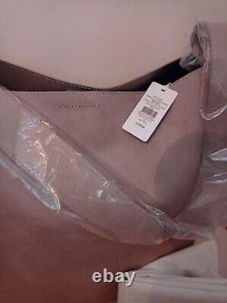 The White Company nude Leather Shopper Tote Bag bnwt