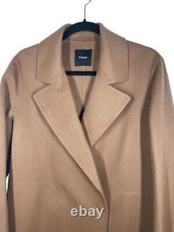 Theory Boy Coat L Large Russet Brown Winsome 2 Doubleface Wool Jacket $795