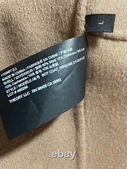 Theory Boy Coat L Large Russet Brown Winsome 2 Doubleface Wool Jacket $795