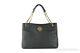 Tory Burch (60396) Britten Black Triple Compartment Pebble Leather Tote Hand Bag
