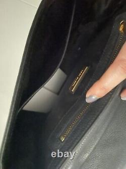 Tory Burch 67290 Black Britten Gold Hardware Womens Leather Shoulder Bag