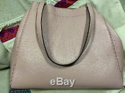 Tory Burch McGraw Carryall Tote Leather Devon Sand Authentic new Bag Purse