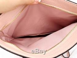 Tory Burch McGraw Leather Fold over Messenger Bag Crossbody Pink Quartz