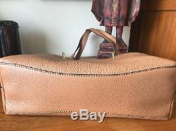 Tory Burch McGraw Triple Compartment Tan Baguette Leather Tote Bag RRP USD498