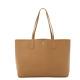 Tory Burch New Brody Tan Bark Light Gold Pebbled Leather Large Tote Bag $395
