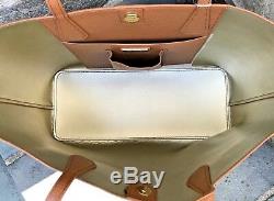 Tory Burch NEW Brody Tan Bark Light Gold Pebbled Leather Large Tote Bag $395